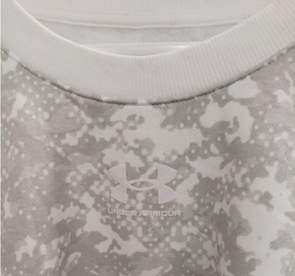 Under Armour Camo Rival Fleece Crew Pullover Sweatshirt Loose Womens XL